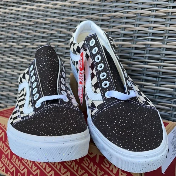 Vans Old Skool Confetti Black/True White MENS - Picture 8 of 16